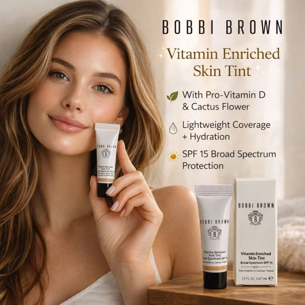 Bobbi Brown‎ Vitamin Enriched Skin Tint SPF 15 Golden 4 0.24 oz Lot of 3